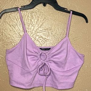 Purple shein crop top
